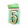 Самоклеящаяся цифра для дверей ЦИФРА ПЯТЬ МАЛАЯ БЛИСТЕР